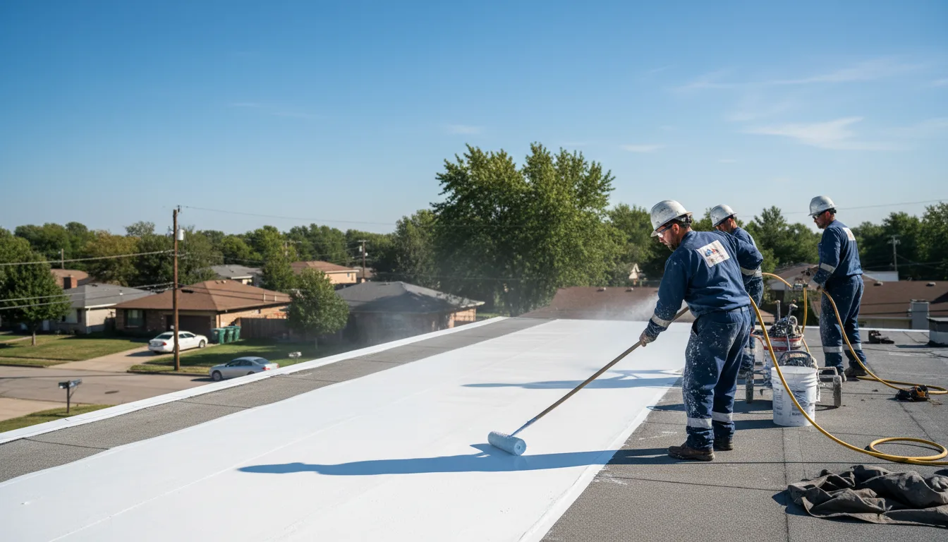 Commercial roof coating in Danbury, CT near me